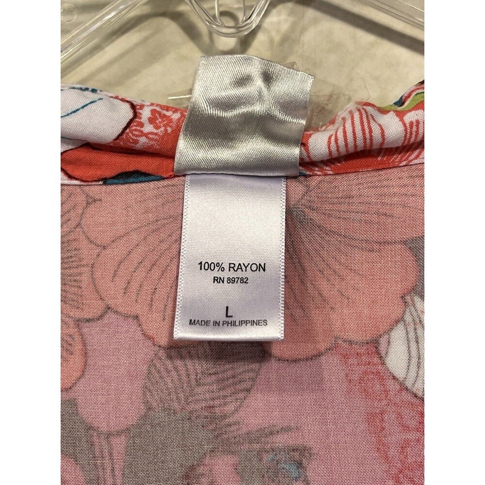 Natori Women’s PJ Set  Sz L Stunning Asian Floral Light  Loose Fit Pajama - Picture 4 of 15